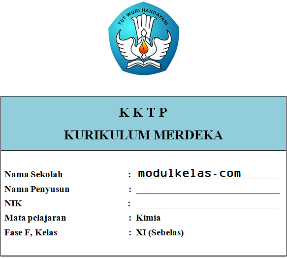 KKTP Kimia Kelas 11 SMA/MA Fase F Kurikulum Merdeka