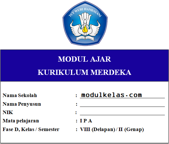 Modul Ajar IPA Kelas 8 Kurikulum Merdeka