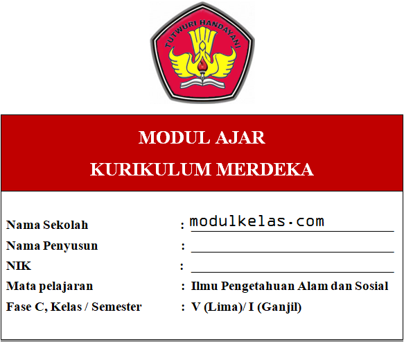Modul Ajar IPAS Kelas 5 Fase C Kurikulum Merdeka
