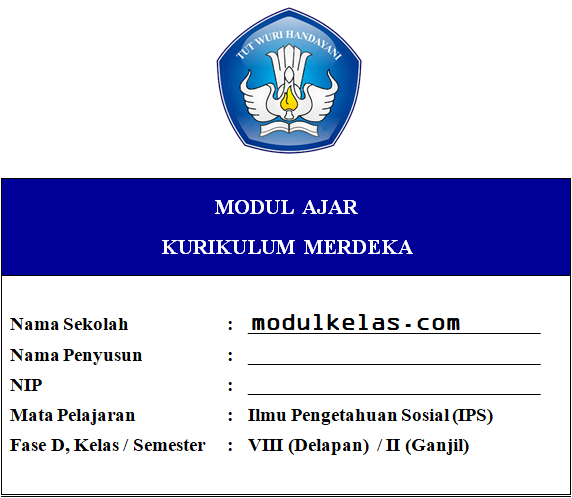 Modul Ajar Kurikulum Merdeka IPS Kelas 8 SMP/MTs Fase D