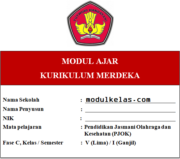 Modul Ajar PJOK Kelas 5 SD/MI Fase C Kurikulum Merdeka