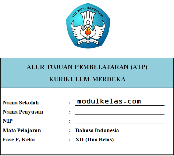 ATP Bahasa Indonesia Kelas 12 Fase F Kurikulum Merdeka