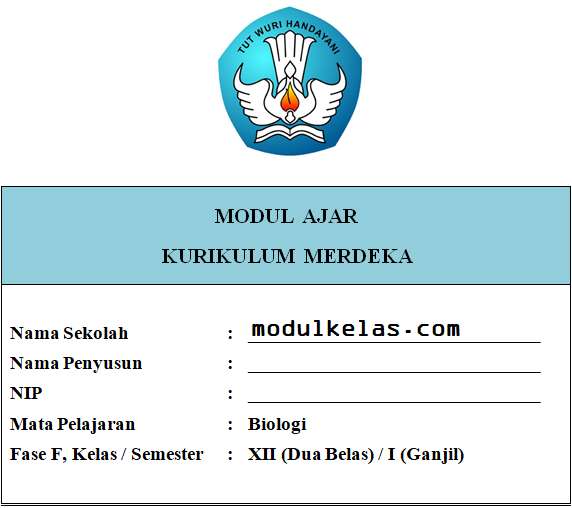 Modul Ajar Kurikulum Merdeka Biologi Kelas 12 SMA/MA Fase F