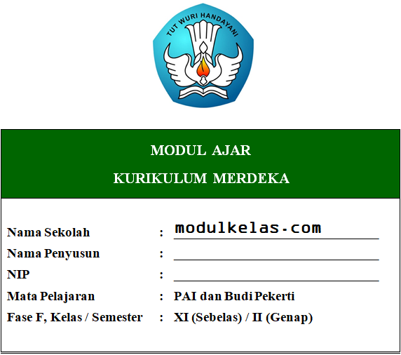 Modul Ajar Kurikulum Merdeka PAI dan Budi Pekerti Kelas 11
