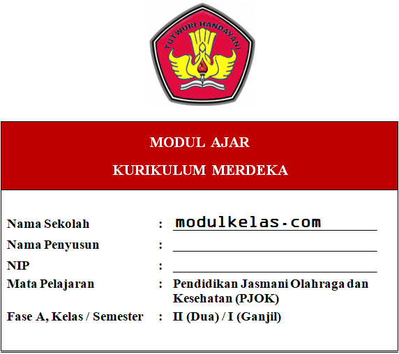 Modul Ajar Kurikulum Merdeka PJOK Kelas 2 SD/MI Fase A