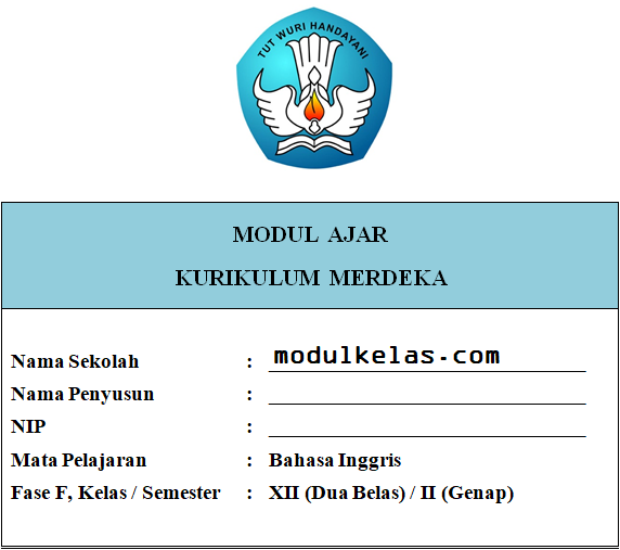 Modul Ajar Kurikulum Merdeka Bahasa Inggris Kelas 12 Fase F