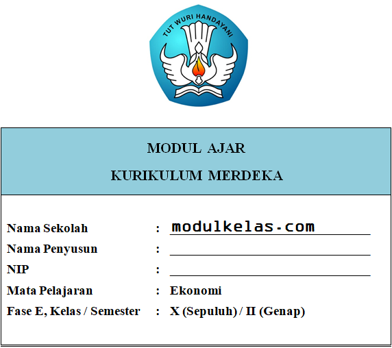 Modul Ajar Kurikulum Merdeka Ekonomi Kelas 10 SMA/MA Fase E