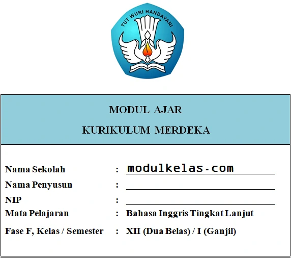 Modul Ajar Bahasa Inggris Tingkat Lanjut Kelas 12 Semua Bab
