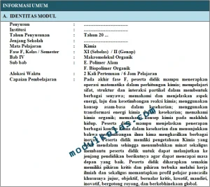 Modul Ajar Kurikulum Merdeka Kimia Kelas 12 SMA Fase F