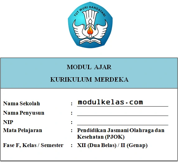 Modul Ajar Kurikulum Merdeka PJOK Kelas 12 SMA/MA Fase F