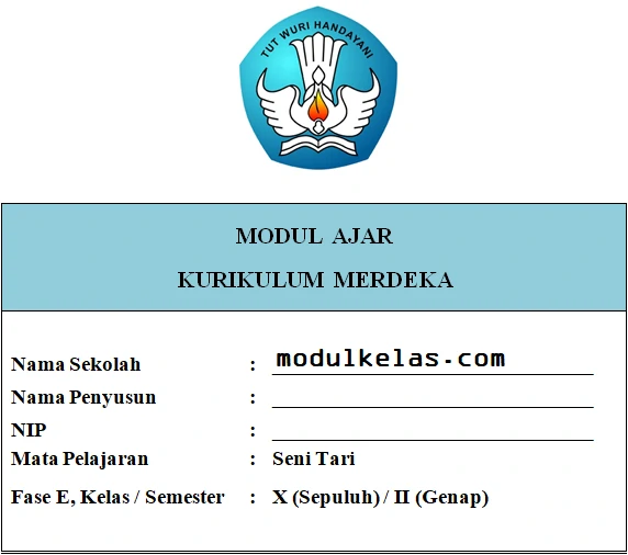 Modul Ajar Seni Tari Kelas 10 Kurikulum Merdeka Semua Materi