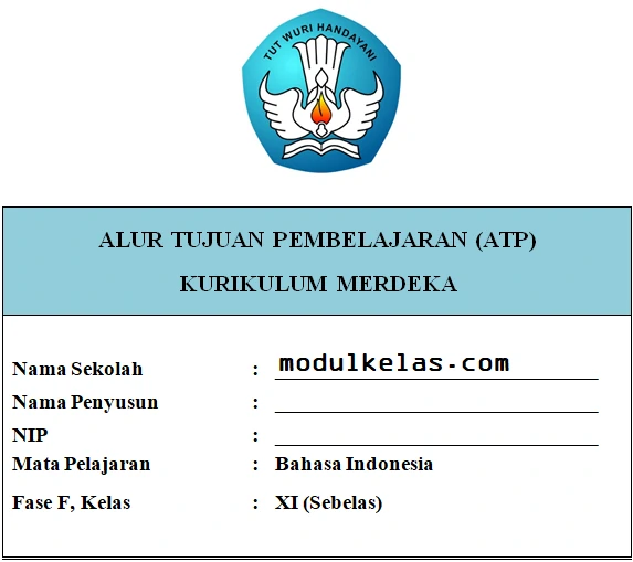 ATP Bahasa Indonesia Kelas 11 Fase F Kurikulum Merdeka