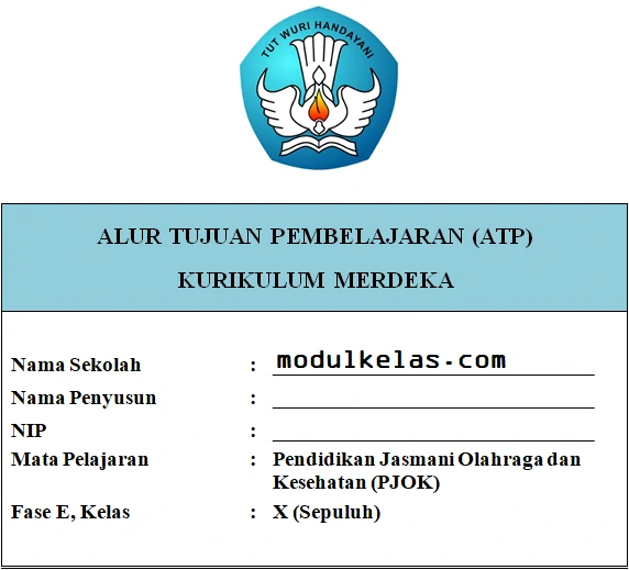 ATP PJOK Kelas 10 SMA/MA Fase E Kurikulum Merdeka