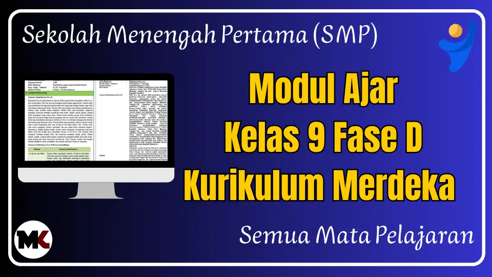 Download Modul Ajar Kelas 9 Kurikulum Merdeka Semua Mapel