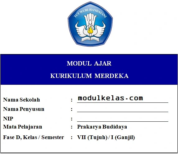 Modul Ajar Prakarya Budidaya Kelas 7 Kurikulum Merdeka