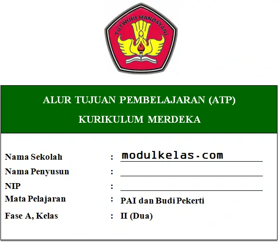 ATP PAI dan Budi Pekerti Kelas 2 Fase A Kurikulum Merdeka