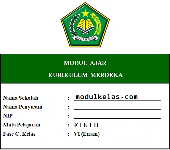 Modul Ajar Fikih Kelas 6 Kurikulum Merdeka
