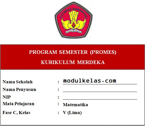 Promes Matematika Kelas 5 Fase C Kurikulum Merdeka