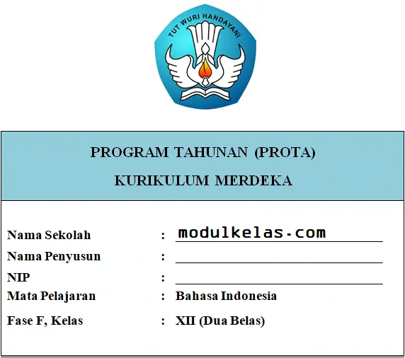 Prota Bahasa Indonesia Kelas 12 Fase F Kurikulum Merdeka