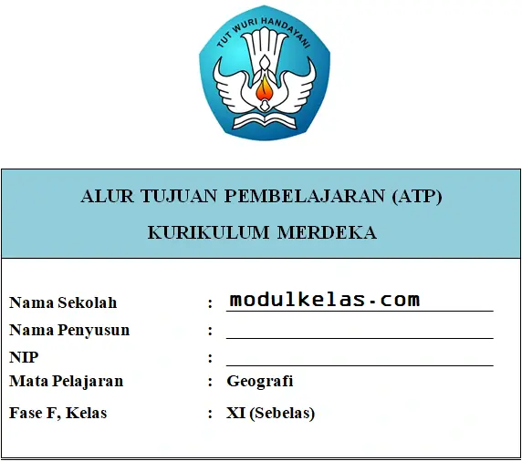 ATP Geografi Kelas 11 SMA/MA Fase F Kurikulum Merdeka