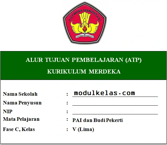 ATP PAI dan Budi Pekerti Kelas 5 Fase C Kurikulum Merdeka