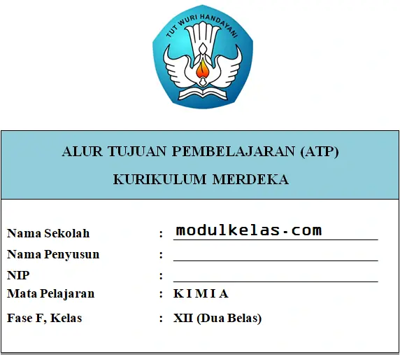 ATP Kimia Kelas 12 SMA/MA Fase F Kurikulum Merdeka