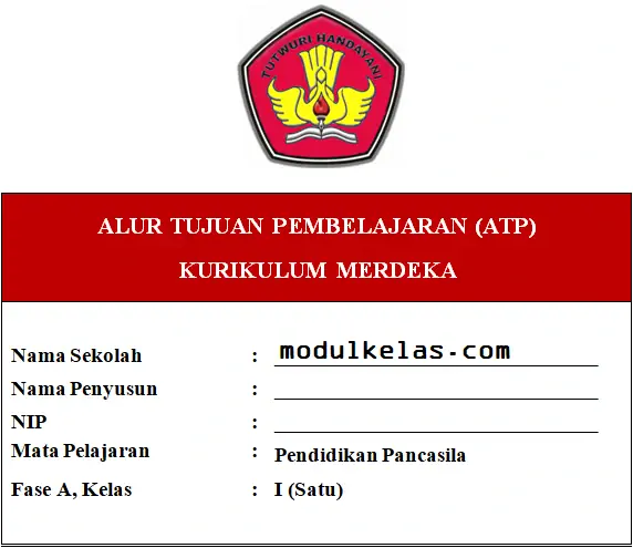 ATP Pendidikan Pancasila Kelas 1 Fase A Kurikulum Merdeka