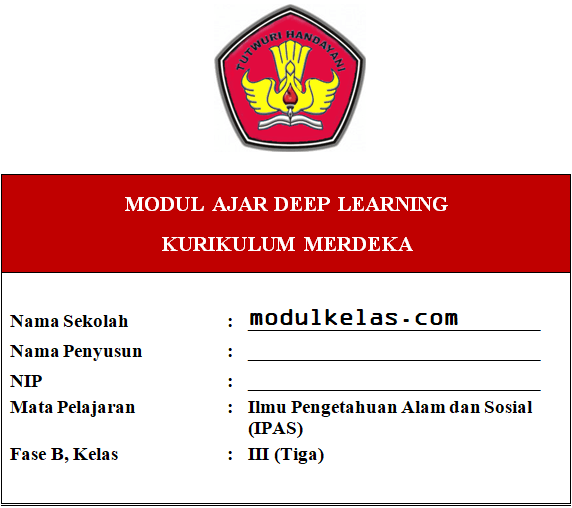 (Deep Learning) Modul Ajar IPAS Kelas 3 Kurikulum Merdeka