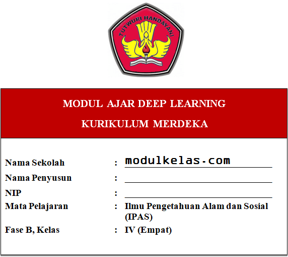(Deep Learning) Modul Ajar IPAS Kelas 4 Kurikulum Merdeka