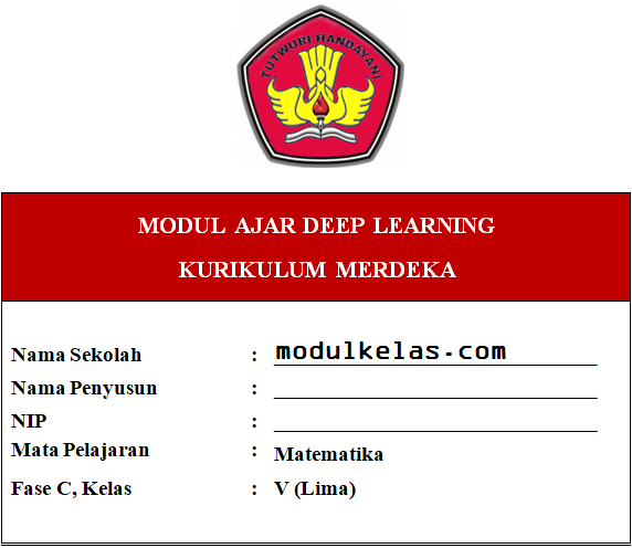 (Deep Learning) Modul Ajar Matematika Kelas 5 SD/MI