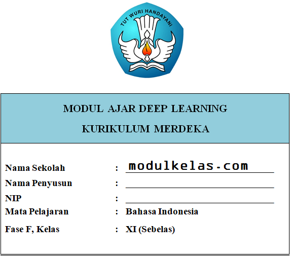 (Deep Learning) Modul Ajar Bahasa Indonesia Kelas 11 SMA/MA