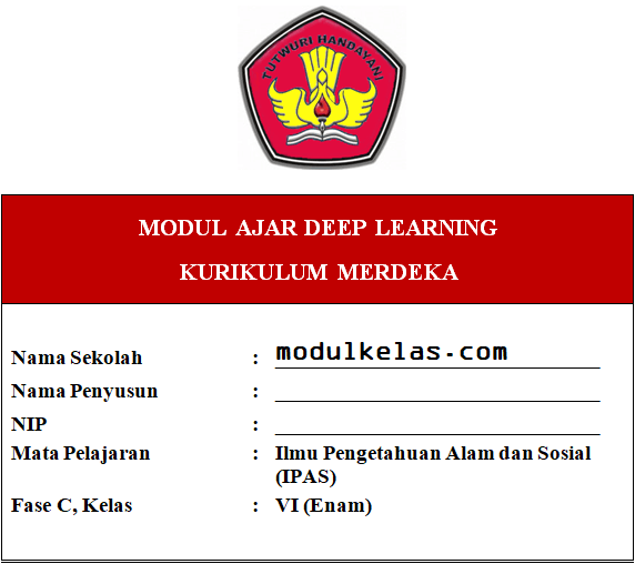 (Deep Learning) Modul Ajar IPAS Kelas 6 Kurikulum Merdeka