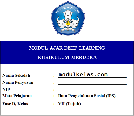 (Deep Learning) Modul Ajar IPS Kelas 7 Kurikulum Merdeka