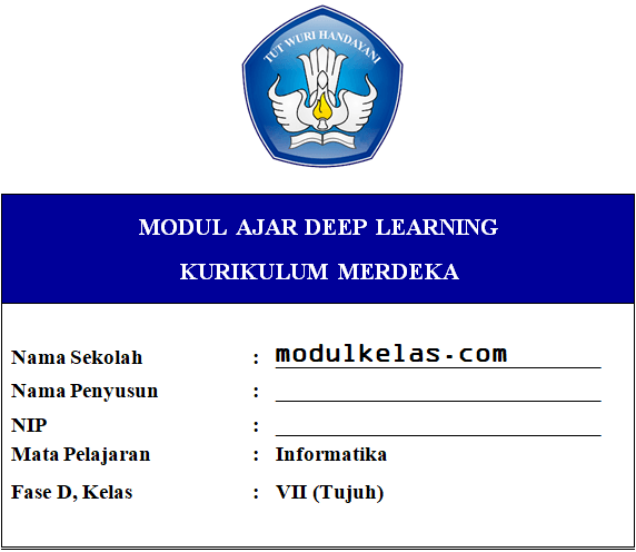 (Deep Learning) Modul Ajar Informatika Kelas 7 SMP/MTs