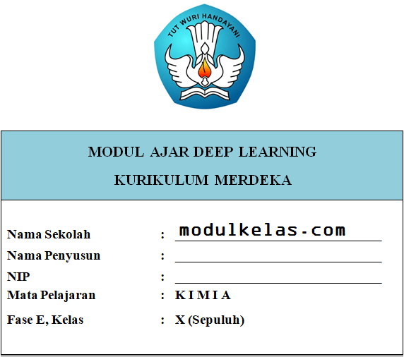 (Deep Learning) Modul Ajar Kimia Kelas 10 Kurikulum Merdeka