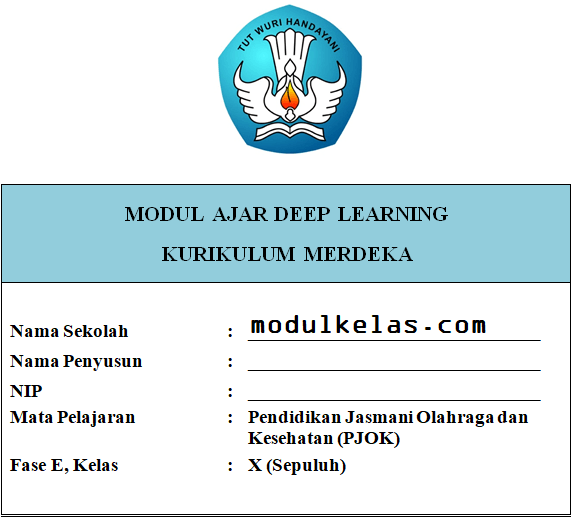 (Deep Learning) Modul Ajar PJOK Kelas 10 Kurikulum Merdeka