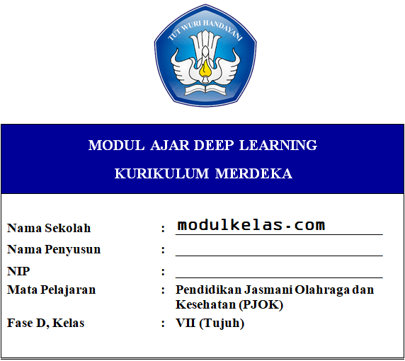 (Deep Learning) Modul Ajar PJOK Kelas 7 Kurikulum Merdeka