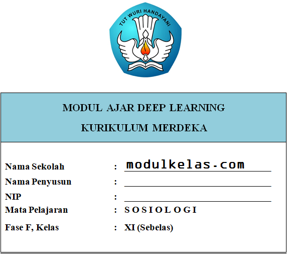 (Deep Learning) Modul Ajar Sosiologi Kelas 11 SMA/MA