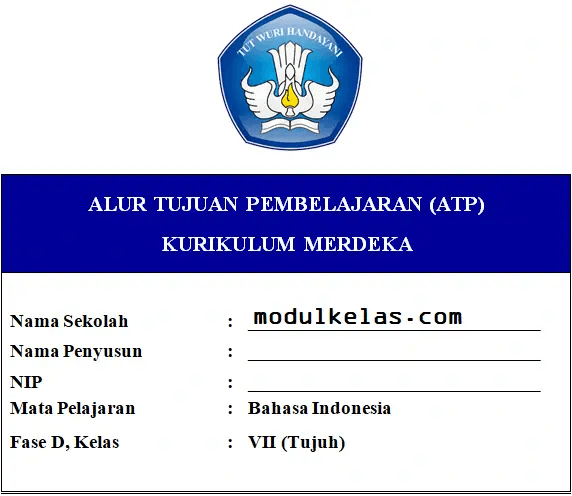ATP Bahasa Indonesia Kelas 7 Fase D Kurikulum Merdeka