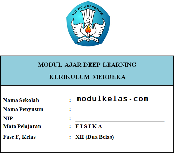 (Deep Learning) Modul Ajar Fisika Kelas 12 Kurikulum Merdeka