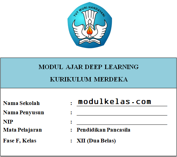 (Deep Learning) Modul Ajar Pendidikan Pancasila Kelas 12