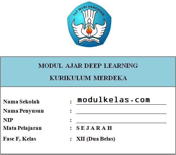 (Deep Learning) Modul Ajar Sejarah Kelas 12 SMA/MA