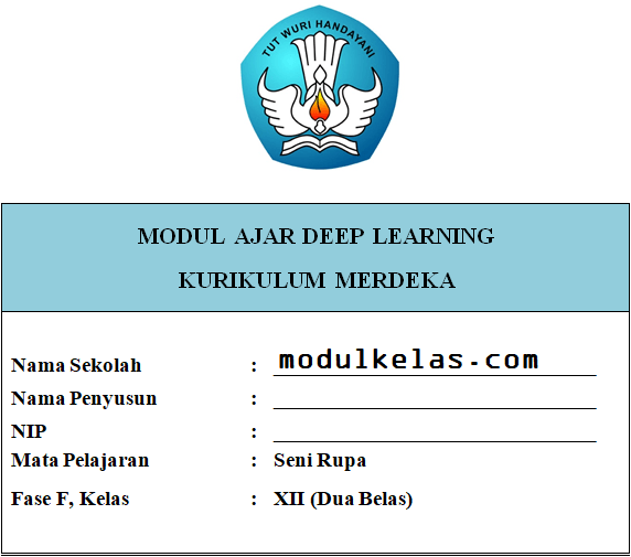 (Deep Learning) Modul Ajar Seni Rupa Kelas 12 SMA/MA