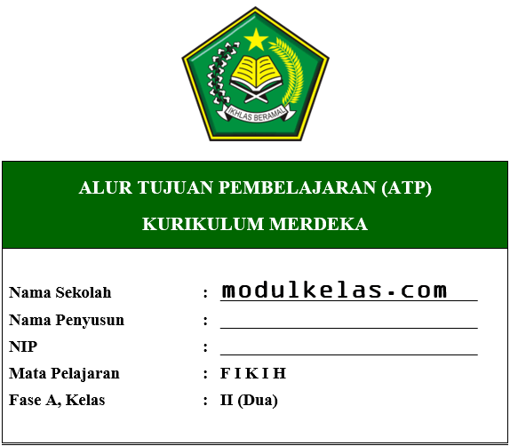 ATP Fikih Kelas 2 MI Fase A Kurikulum Merdeka