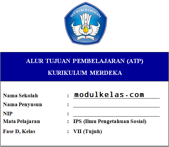 ATP IPS Kelas 7 SMP/MTs Fase D Kurikulum Merdeka