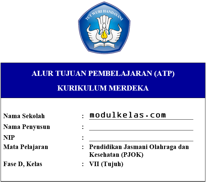 ATP PJOK Kelas 7 SMP/MTs Fase D Kurikulum Merdeka