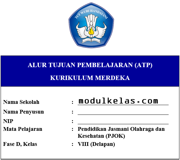 ATP PJOK Kelas 8 SMP/MTs Fase D Kurikulum Merdeka