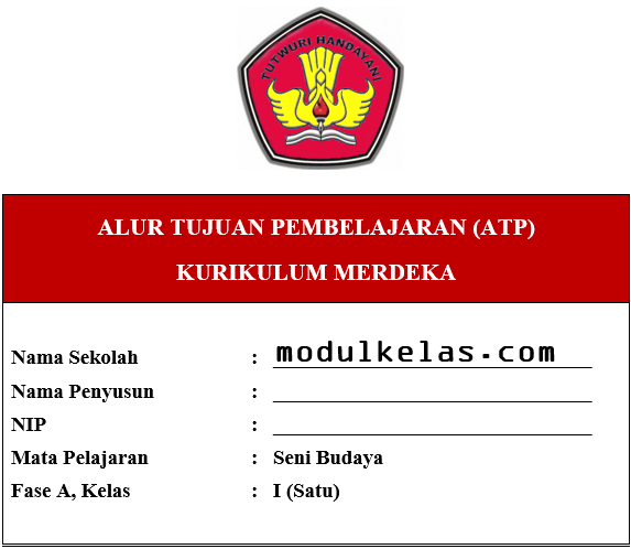 ATP Seni Budaya Kelas 1 Fase A Kurikulum Merdeka