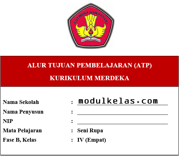 ATP Seni Rupa Kelas 4 Fase B Kurikulum Merdeka