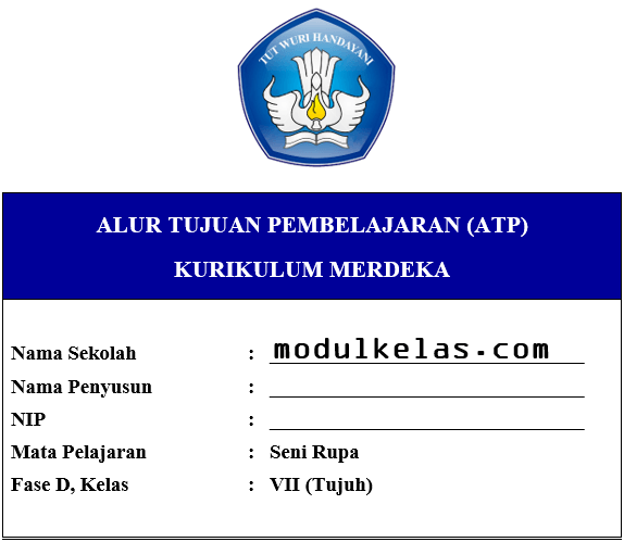 ATP Seni Rupa Kelas 7 Fase D Kurikulum Merdeka